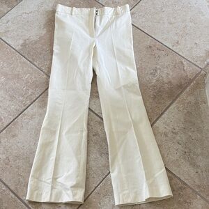 Frame Le High Flare Cream Trouser Pants 8 never worn